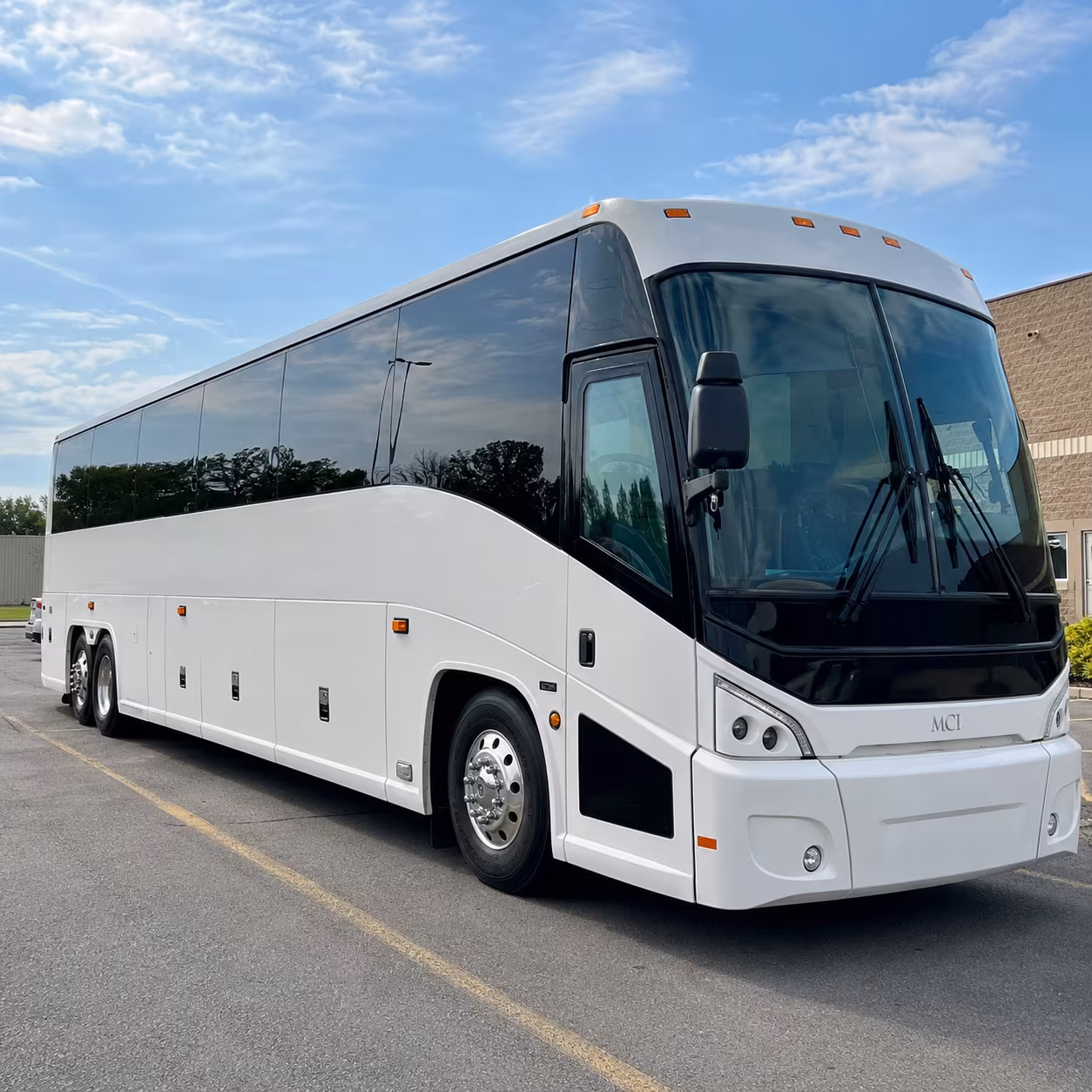 concord charter bus rental exterior