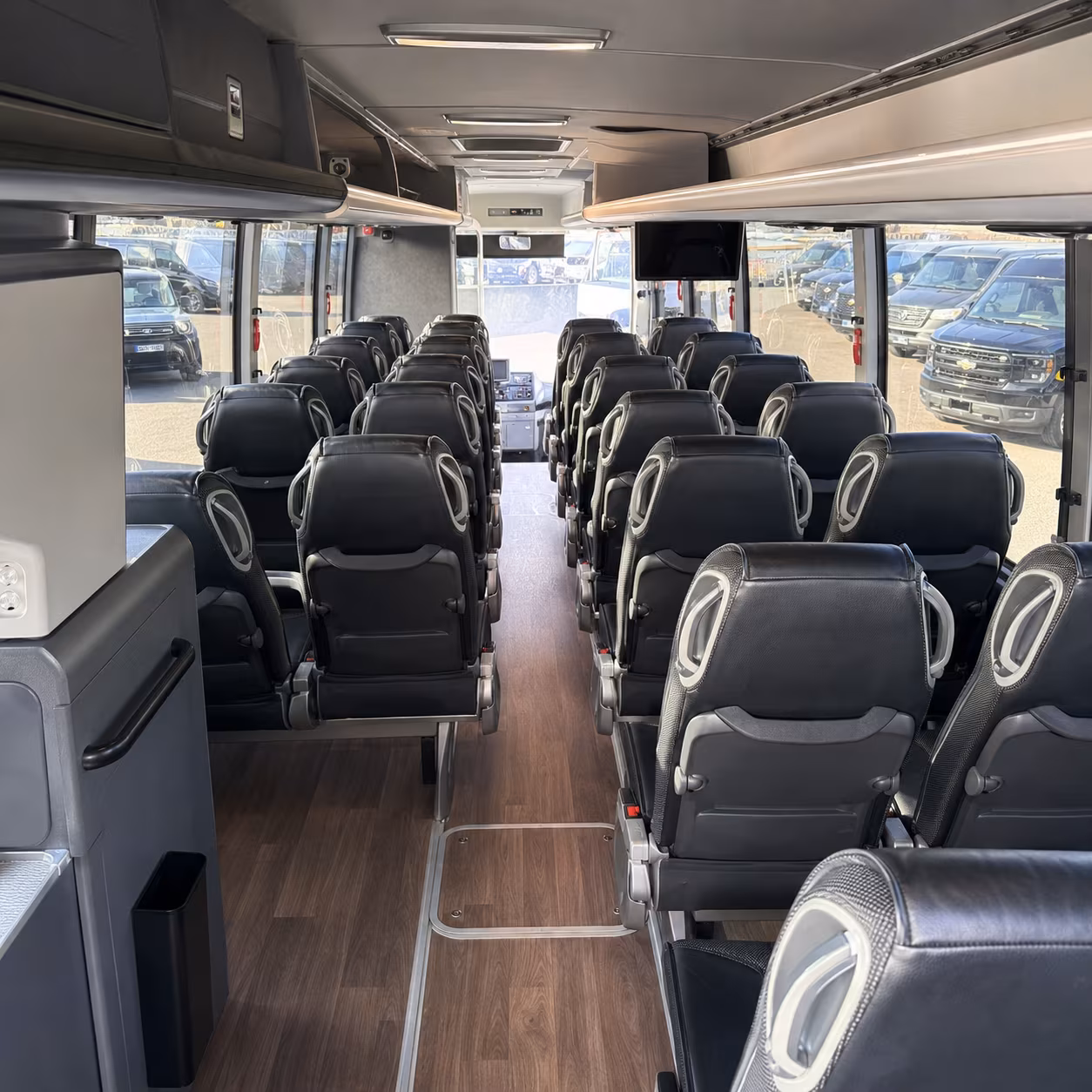 san leandro charter bus rental inside