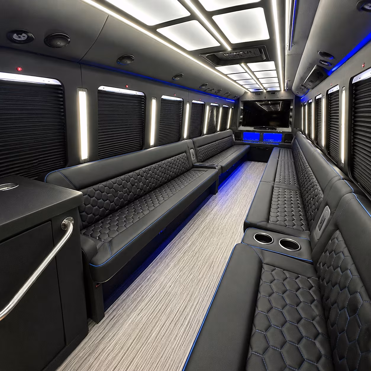 san ramon party bus rental interior