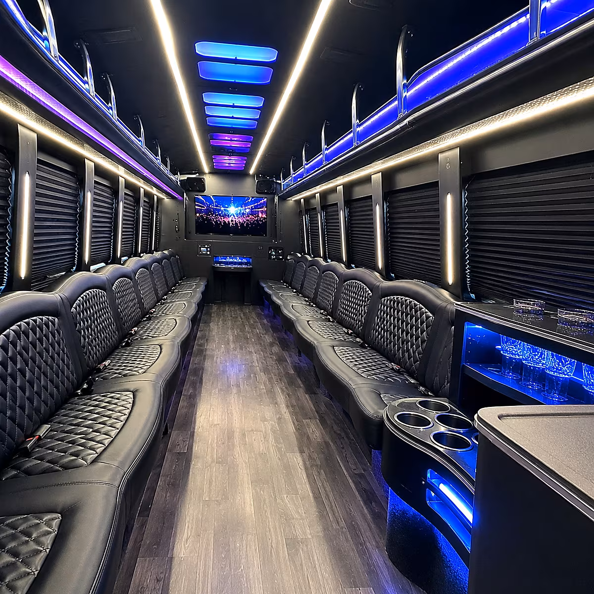 san ramon party bus rentals inside