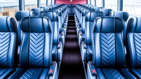 54 passenger charter bus inside hayward