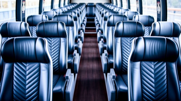55 passenger charter bus inside hayward