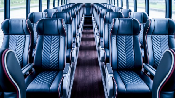 56 passenger charter bus inside hayward